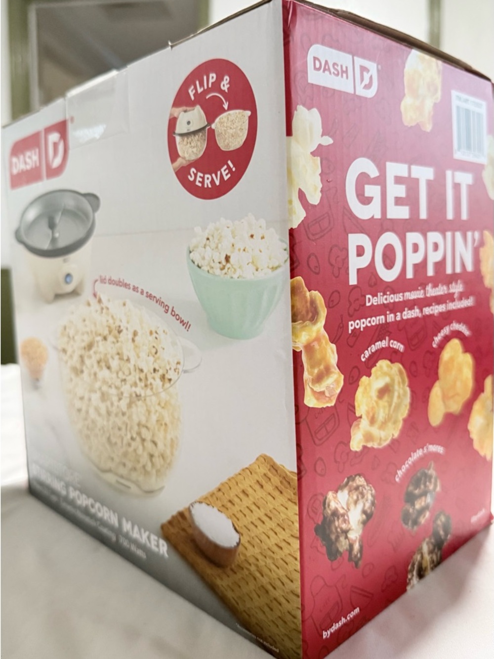 Dash SmartStore Stirring Popcorn Maker 20 Cup Electric Ceramic Nonstick 700W